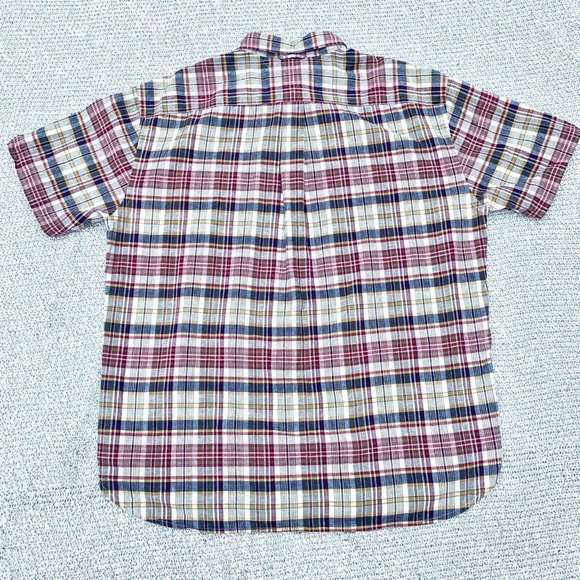 tommy hilfiger vintage 2003 tartan plaid button down sz XL - Picture 2 of 4